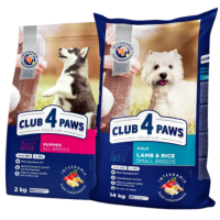 Įsigykite Club 4 Paws sauso maisto šunims su 20% nuolaida!